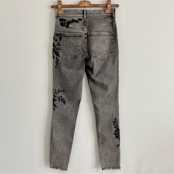 Express Grey Ankle High Rise Denim Size 2 - Picture 4 of 5